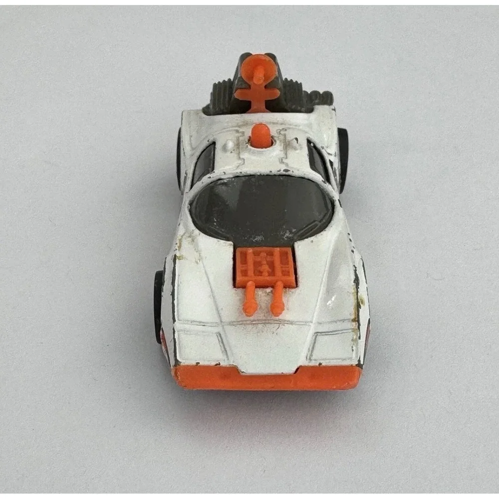 Vintage 1978 Hot Wheels Science Friction Space Cop White Diecast Car Hong Kong